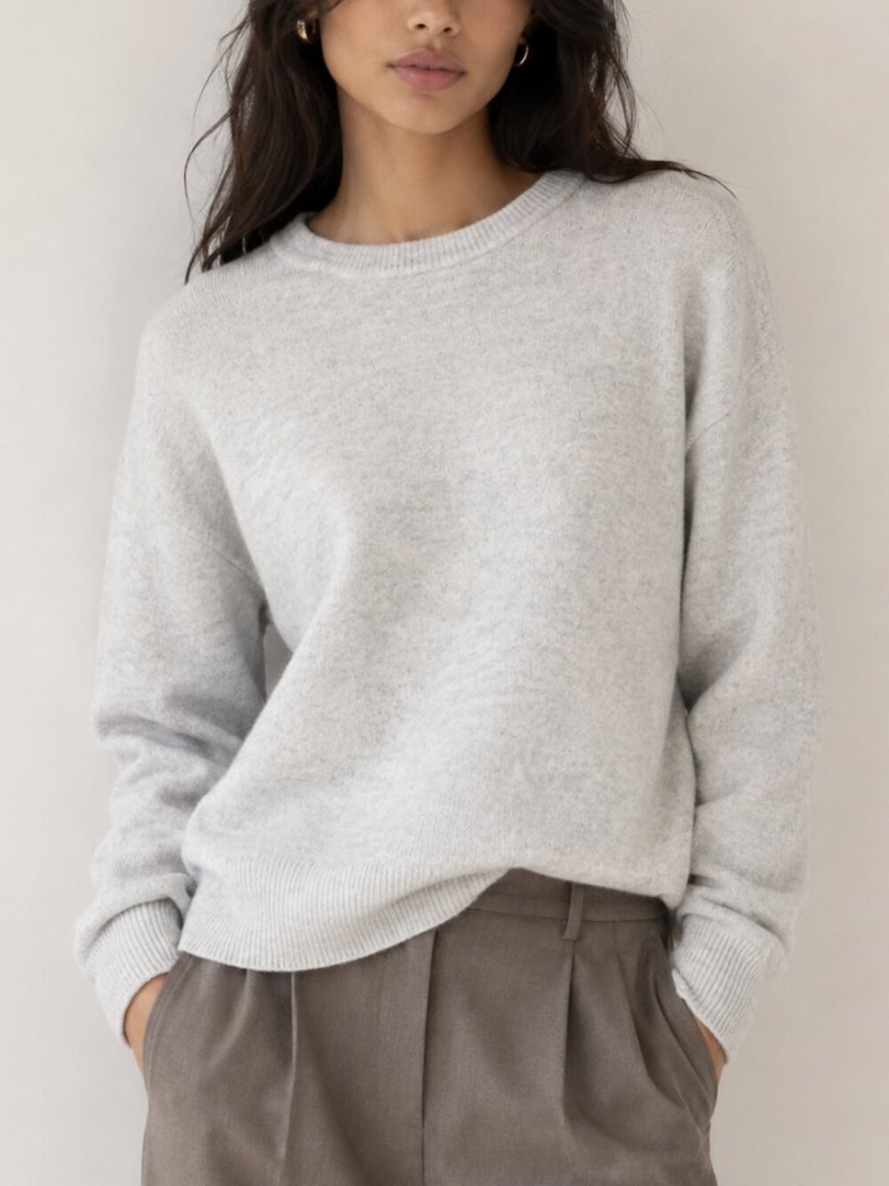 Aritzia The‎ Group Babaton Wool Blend Crewneck Sweater Gray XS